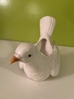 White Dove Planter Fitz And Floyd Ceramic Porcelain Vintage 1975 Bird 8   