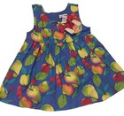 Gymboree 90s Vintage French Country Pears Dress Girls Xs 9-24 Mo Fruit Nwt Htf