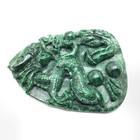 Burma Maw Sit Sit Dragon Pendant Chromium Green Albite Jadeite Carving Myanmar 