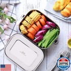 G a Homefavor Stainless Steel Bento Lunch Food Box Container  Large 1400ml Me