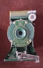 Kodak Eastman Green Girl Scout Vest Pocket Folding Bellows Camera W Leather Case