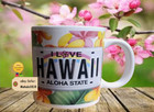 Abc Store Hawaii -i Love Hawaii License Plate  aloha State  Coffee Mug New 