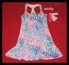 Nwt Lilly Pulitzer S Luxletic Ace Tennis Dress Crew Blue Kaleidoscope Coral  138