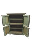 Primitive Vintage Miniature Folk Art Cabinet Hutch Floral Hand Painted 14 