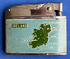 Vintage 1950s Aer Lingus Viscount Excello Japan Airline Enamel Lighter Ireland