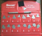 Vintage L  S  Starrett No  S167c Radius Gage Set Stainless Steel W pouch Usa 