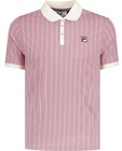 Fila Men s Bb1 Classic Vintage Polo Collared Shirt Short Sleeve Stripe Top S-4xl