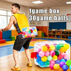 30 Colorful Balls Shake Ball Box Play Set Children Family Party Game Toy Outdoor