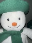 Vintage Eden Snowman Plush 15    Raymond Briggs Green Hat Scarf 90s