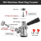Sankey Keg Coupler D System Kegerator Tap Dispenser 304 Stainless Steel Beer    