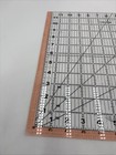 Fiskars 12x12 Acrylic Quilting Ruler Clear Grid 30 45 60 Angle Tool