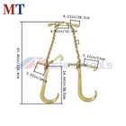 G70 V-type Tow Chain J-hook Grab Hook Tractor Car Wrecker Truck Chain 3 8  X 2ft