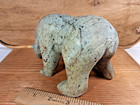 3 lb Carved Stone Bear Canada Six Nations Native American Artist Ron Curley Rare