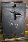 14x22  Board Mounted Industrial Foundry Wood Mold Sand Casting Pattern Vintage