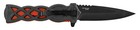 Celtic Scottish Weave Handle Folding Sgian Skean Dubh Dirk Dagger Knife - Red