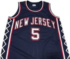 New Jersey Nets Jason Kidd Autographed Pro Style Jersey Bas Authenticated