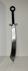 Chinese Dao Sword Steel Curved Single Edge Black Cord Handle With Scabbard