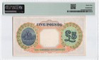 Bahamas  Government Of The Bahamas    5 P-12b 1945-47  Pmg Graded 35 Choice