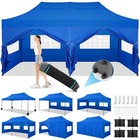 10x20 Pop Up Canopy Tent Commercial Heavy Duty Waterproof Gazebo Thickened Frame