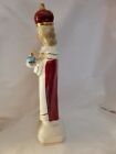 Vtg 50 s Holy Infant Of Prague Figurine Statue Jesus Hand Paint Art Japan 8 Inch