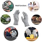 Protective Cut Resistant Gloves Level 5 Certified Safety Meat Cut Wood Carving 