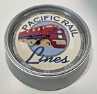 Vtg Pacific Rail Lines Train Wall Clock Battery Operated New Movement   Hands 