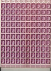 Stamp Germany 6 Pf Adolf Hitler Sheet 1941 Wwii 3rd Reich German Mnh Faults