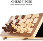 15  Magnetic Wooden Chess Set folding Board   3  King Height German Knight St   