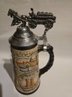 Vintage German Beer Steins With Pewter Lids Lot Of 5 Made In Germany And Austria
