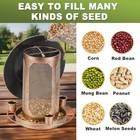 Bird Feeders House For Outdoors Hanging large Capacity Metal Wild