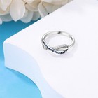 Kunsir 925 Sterling Silver Infinity Cross Ring For Women Jewelry Gifts Size 7-9