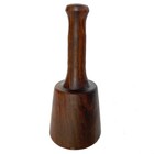 Antique American Lignum Vitae Wooden Woodcarving Mallet Tool 19th Century