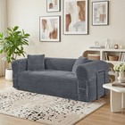 2-in-1 Convertible Sleeper Sofa Bed futon Boneless Floor Couch For Living Room