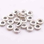 100pcs Tibetan Silver Charms Spacer Beads Jewelry Findings 6mm K3039