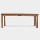 Ash   Ember Grade A Teak 47in Coffee Table  Patio Lounge Tea Table