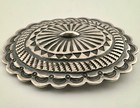 Navajo Wilson Blackgoat Signed Sterling Silver Belt Buckle 35 5g