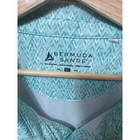 Bermuda Sands Mens 3xl Golf Polo Shirt Turquoise Chevron Bear Creek Gc Logo