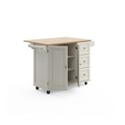 Homestyles 4511-95 Dolly Madison Mobile Kitchen Island Cart Wood Drop Leaf