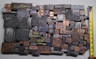 Vintage Printing Letterpress Printers Block Lot  st57 