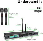 Digital Mixer Household Karaoke Reverb Wireless Microphone  Sound Processor Kit