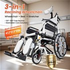 3-in-1 Multi-nursing Wheelchair  Foldable Transport Wheelchair  Support 265 Lbs