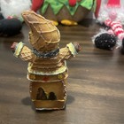 Vintage Deer Snowman Christmas Decor Figurine