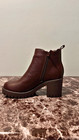 Top Moda Bianca-66 Women   s Brown pu Ankle Booties Block Heel Size 6