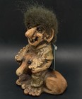 Vintage Fosse-troll With Moose - Handmade In Norway Nos W  Tags