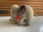 Vintage Steiff Mohair Elephant  Miniature  No Tags  4 Inches Tall