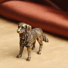 Brass Mini Golden Retriever Figurine Statue Dog Ornament Animal Fingurines New