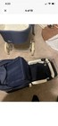 Carriage House Vintage Baby Buggy Stroller W  Canopy  Navy Blue   White
