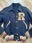 Vtg 30s 40s Wool Letterman Jacket Varsity Ruxton Bus Driver Tx Poor Condition