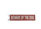 2 In  X 8 In  Adhesive Beware Of Dog Sign
