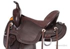 Western Mule Saddle - Dark Oil Leather - Mule Bars-7  Gullet - 15  16 or 17 
